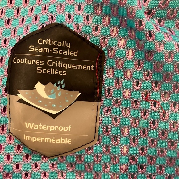 Columbia size 14-16 years teen Pink purple Blue waterproof Raincoat - Picture 7 of 16